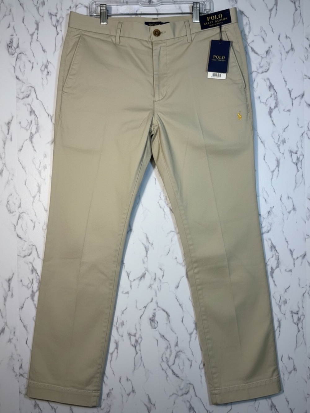 NWT Polo Ralph Lauren Men's Stretch Slim Fit Khaki Chino Pants 38x32